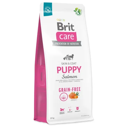 Hrana Brit Care Dog brez žitaric za mladiče, losos 12 kg