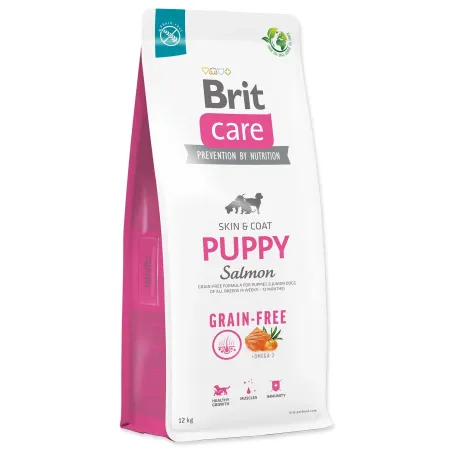 Hrana Brit Care Dog brez žitaric za mladiče, losos 12 kg
