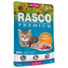 Vrečka Rasco Premium Kitten puran z brusnicami 85g