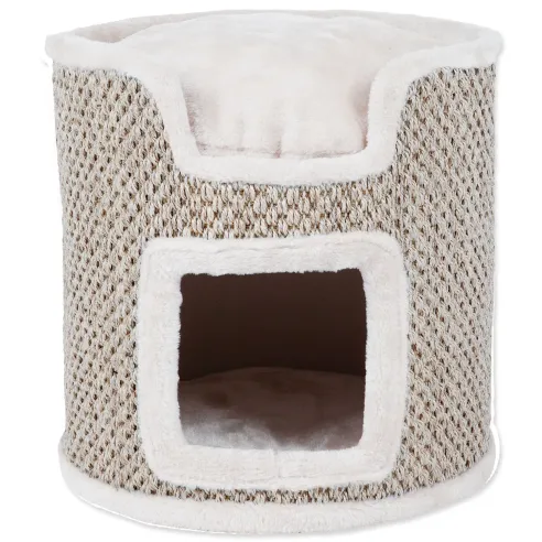 Počivalnik Trixie Ria Cat Tower svetlo siva–naravna 37 cm