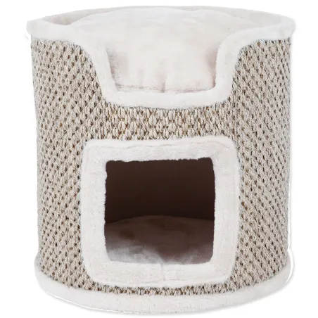 Počivalnik Trixie Ria Cat Tower svetlo siva–naravna 37 cm