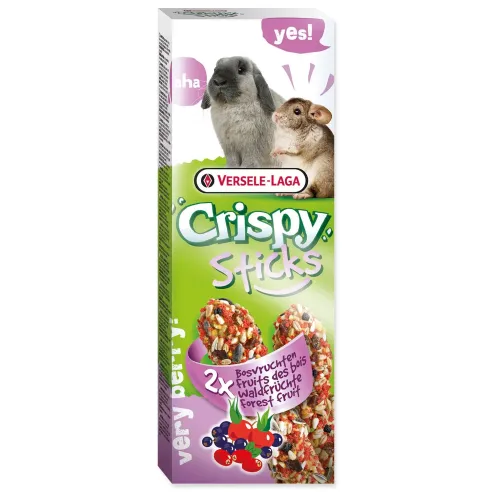 Palčka Versele-Laga Crispy za zajca in činčilo, z gozdnim sadjem 110 g, 2 kosa