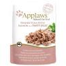 Vrečka Applaws cat tuna in losos v želeju 70 g