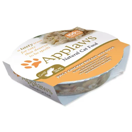 Lonček Applaws Cat Juicy piščančje prsi in raca 60g