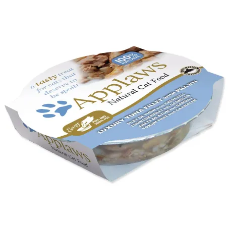 Lonček Applaws Cat Luxury tunina in kozice 60 g