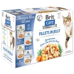Vrečke Brit Care Cat Flavour box fileti v želeju Multi 12x85g