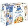 Vrečke Brit Care Cat Flavour box fileti v želeju Multi 12x85g
