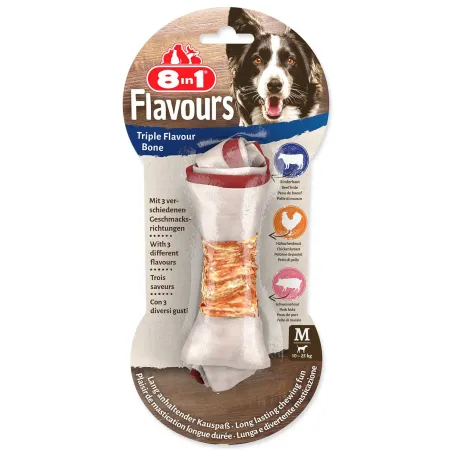 Poslastica 8in1 Triple Flavour žvečilna kost M