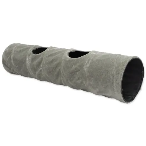 Tunel Magic Cat XL plišast siv 150x35cm