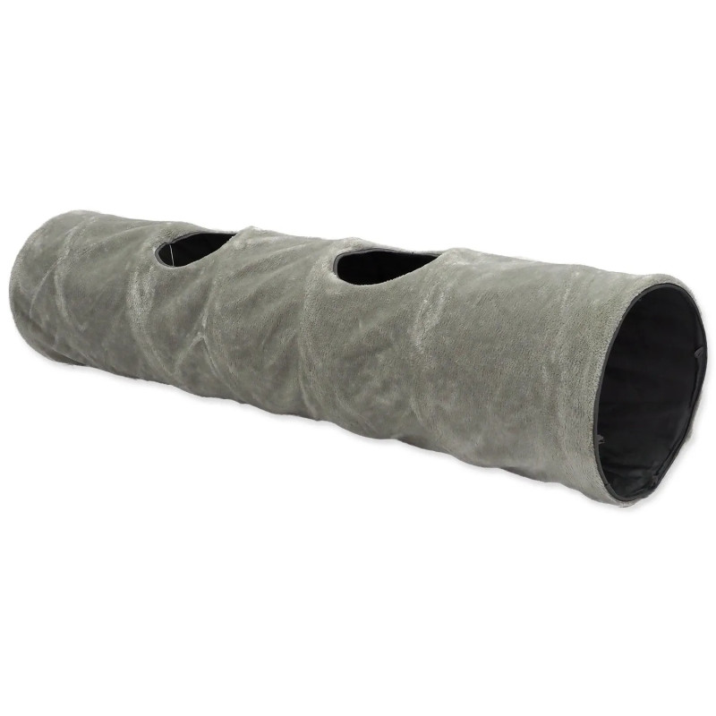 Tunel Magic Cat XL plišast siv 150x35cm