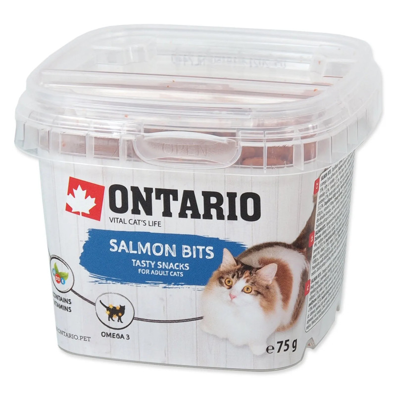 Prigrizek Ontario losos, blazinice 75 g