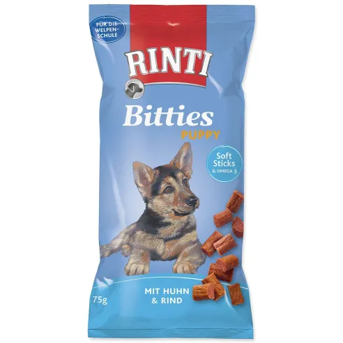 Prigrizek Rinti Bitties Puppy piščanec in govedina 75g