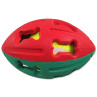 Žoga Dog Fantasy gumijasta rugby s teniško žogico, mešanica barv 12,5cm