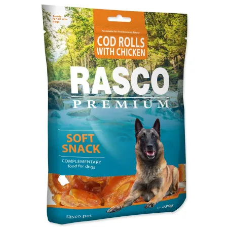 Poslastica Rasco Premium: trska obložena s piščančjim mesom, rolke 230 g
