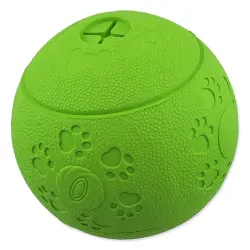 Igrača Dog Fantasy žoga za priboljške zelena 6 cm