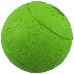 Igrača Dog Fantasy žoga za priboljške zelena 8cm