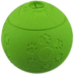 Igrača Dog Fantasy žoga za priboljške zelena 11 cm
