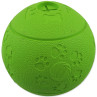 Igrača Dog Fantasy žoga za priboljške zelena 11 cm