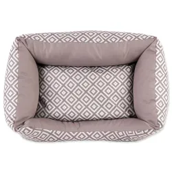 Pasji ležalnik Dog Fantasy Sofa etno rjav 65x50x18cm