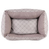 Pasji ležalnik Dog Fantasy Sofa etno rjav 65x50x18cm
