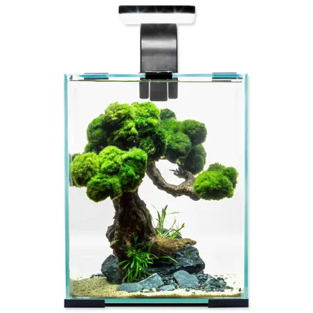Akvarijski komplet Aquael SHRIMP SMART Day & Night črn 20x20x25cm 10l