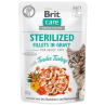 Brit Care Cat Sterilized fileti v omaki — nežna puranja, 85 g