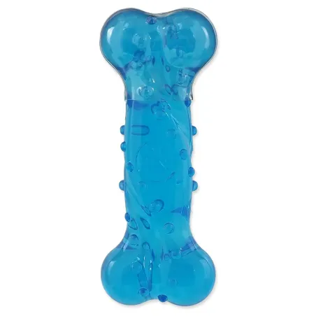 Igrača Dog Fantasy STRONG kost z vonjem po slanini modra 12,5 cm