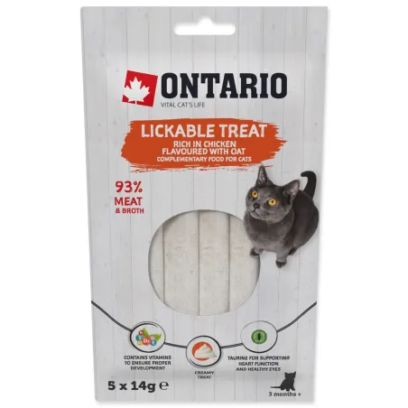 Ontario lizalni priboljšek piščanec + oves 5x14g