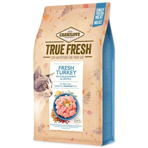 Hrana Carnilove Cat True Fresh Purana 4,8 kg