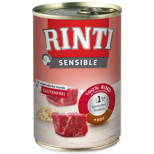 Konzerva Rinti sensible Adult goveje in riž 400g