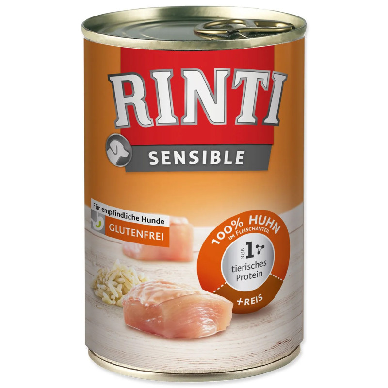 Konzerva Rinti sensible Adult piščanec in riž 400g