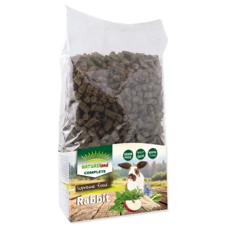Hrana Nature Land Complete za zajce in pritlikave zajce, peleti 1,7kg