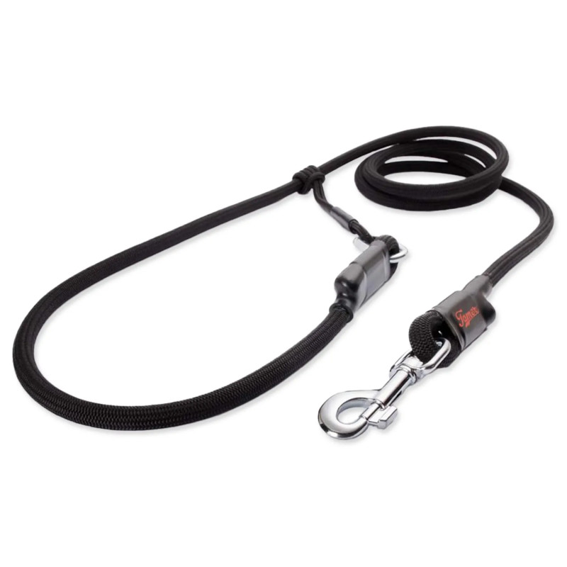 Povodec Tamer Lanové Easylong črn 3,5 m, 8-50 kg