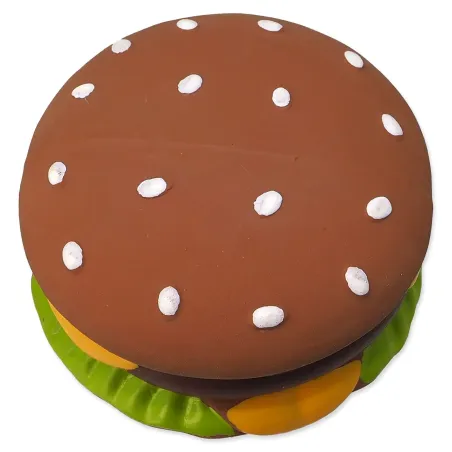 Igrača Dog Fantasy Latex hamburger s zvokom 8 cm