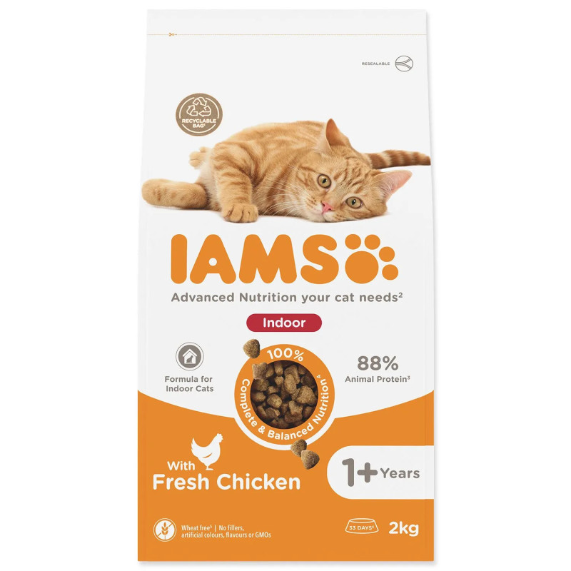 Hrana IAMS Cat Adult/Senior Indoor Chicken 2kg