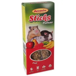 Palčka Avicentra Deluxe za male glodalce, s sadjem, 2 ks