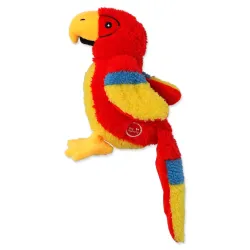 Igrača Dog Fantasy Recycled Toy papiga s piščalko in šuštečim repom 23 cm