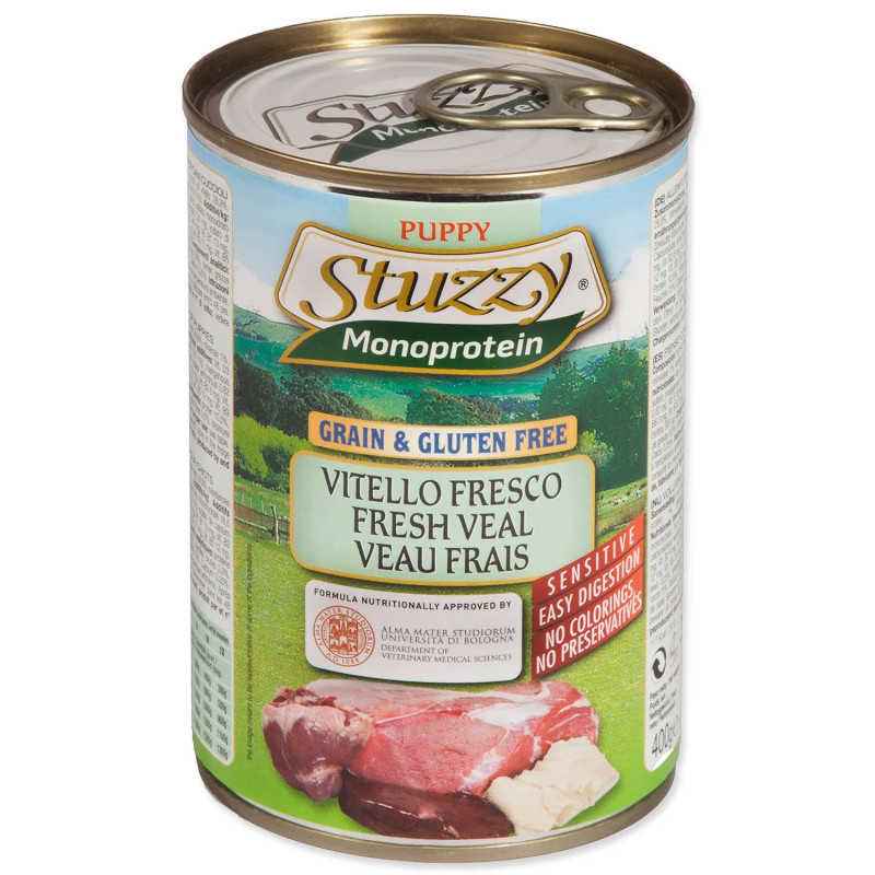 Konzerva STUZZY Monopretein Puppy telečje 400g