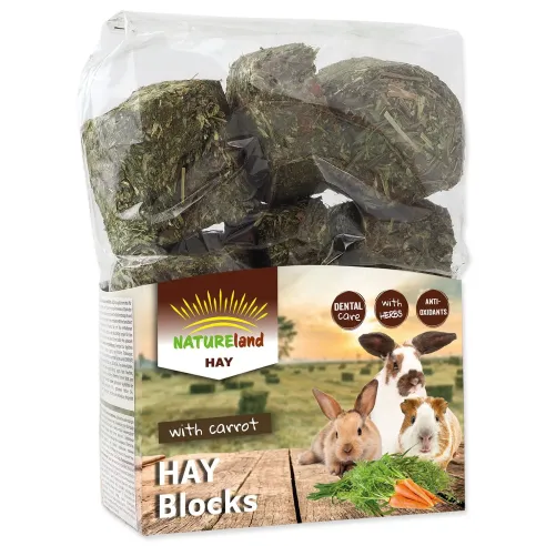 Seno Nature Land bloki s korenčkom 600g