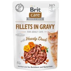 Vrečka Brit Care Cat raca, fileti v omaki 85 g