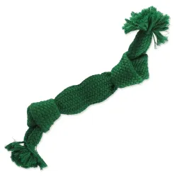Igrača Dog Fantasy vozel s piščalko, zelen, 2 vozla, 35 cm