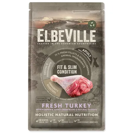 Hrana ELBEVILLE za odrasle Mini Fit and Slim Condition Fresh Turkey 1,4kg