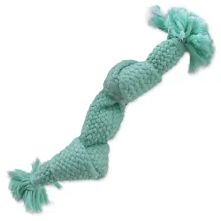Igrača Dog Fantasy vozel s piščalko modra 2 vozli 22 cm