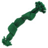 Igrača Dog Fantasy vozel s piščalko, zelen, 2 vozla, 22 cm