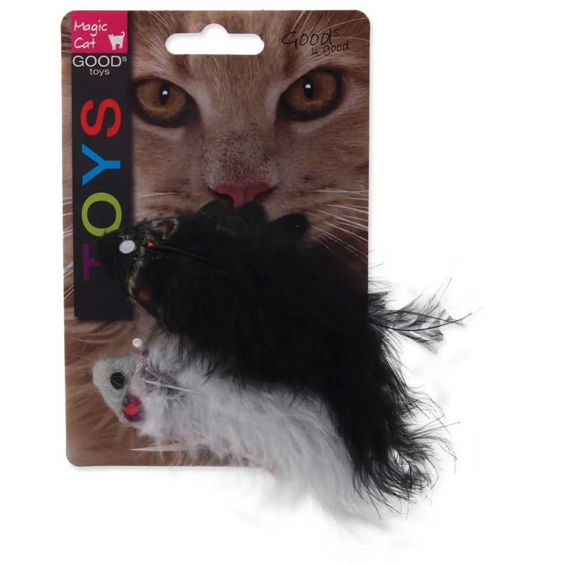 Igrača Magic Cat z vzorcem, šumeča z mešanico catnipa, 11 cm, 2 kosa