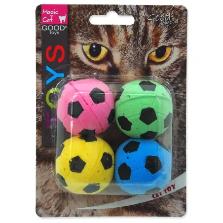Igrača Magic Cat penasta nogometna žogica 3,75 cm, 4 kosi