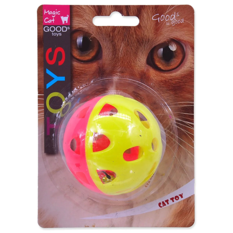 Igrača Magic Cat neonska jumbo žogica z zvončkom 6 cm