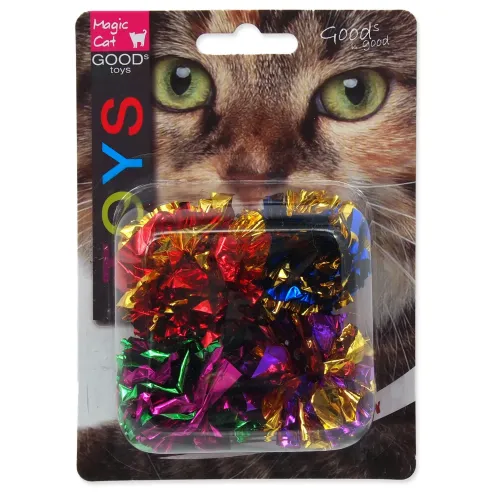 Igrača Magic Cat žogica s cofki, sijoča 3,75cm 4 kosi