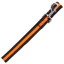 Povodec Dog Fantasy Neopren M/L oranžen 2,5x120cm