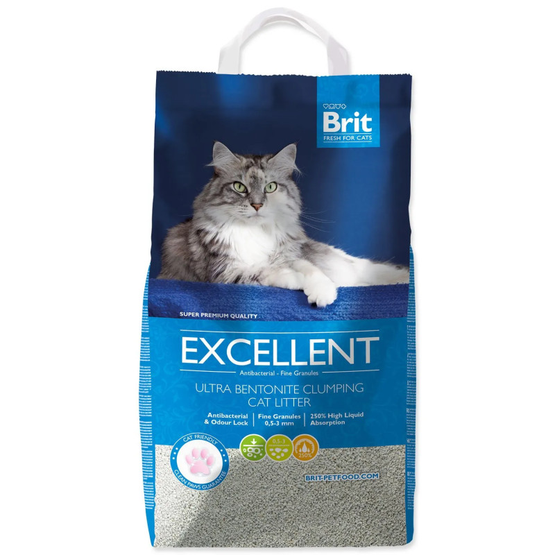 Mačja stelja Brit Fresh for Cats Excellent Ultra Bentonite 10kg